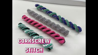 CORKSCREW stitch with Gimp / Boondoggle