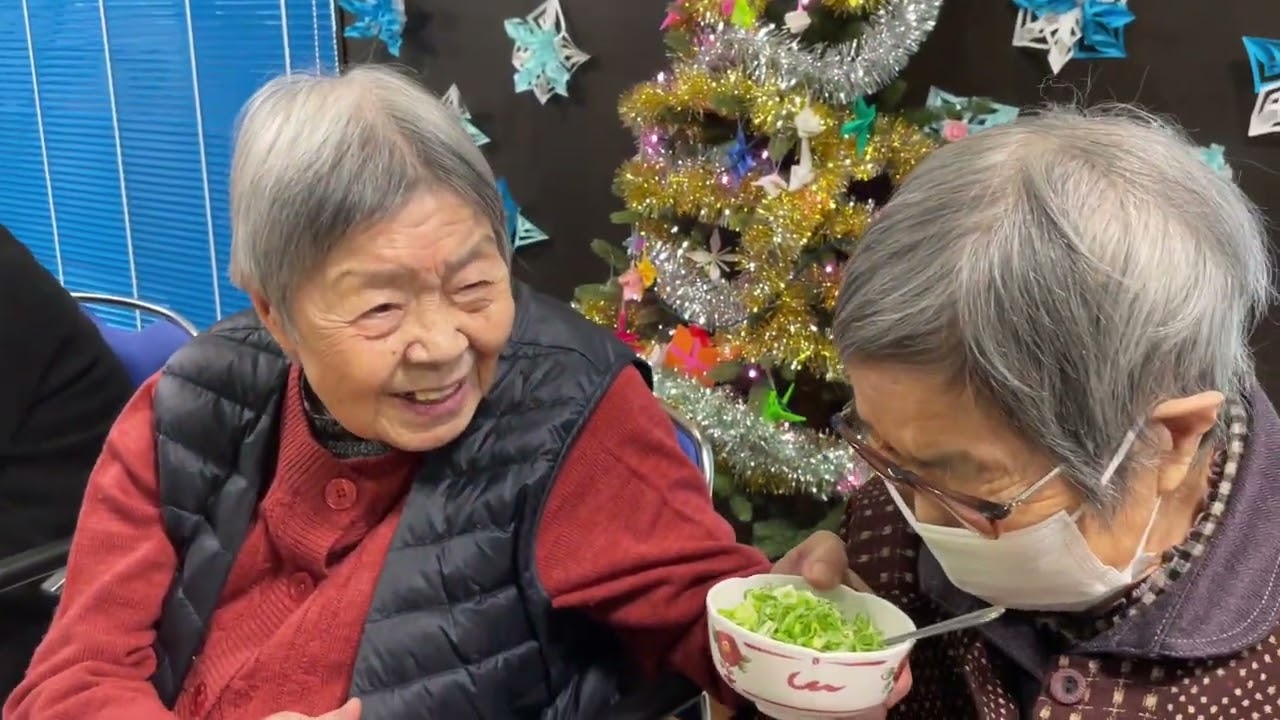 【介護レク】高齢者デイサービスやまぼうし桜台・かき揚げそばです。