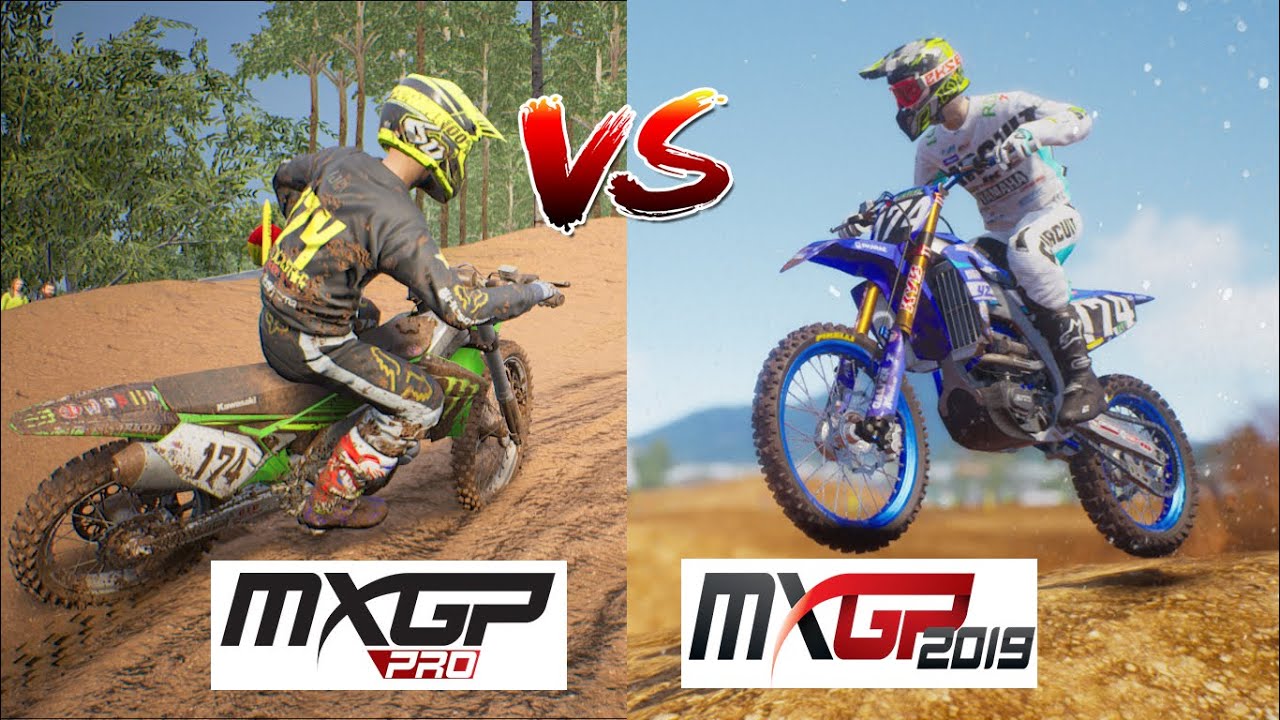 MXGP 2019 vs MXGP PRO Gameplay Comparison YouTube