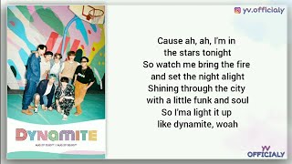 BTS (방탄소년단) - Dynamite (Lyrics)