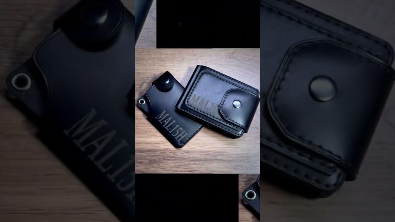 Прекрасный комплект по индивидуальному заказу, кошелёк и картхолдер из натуральной кожи.