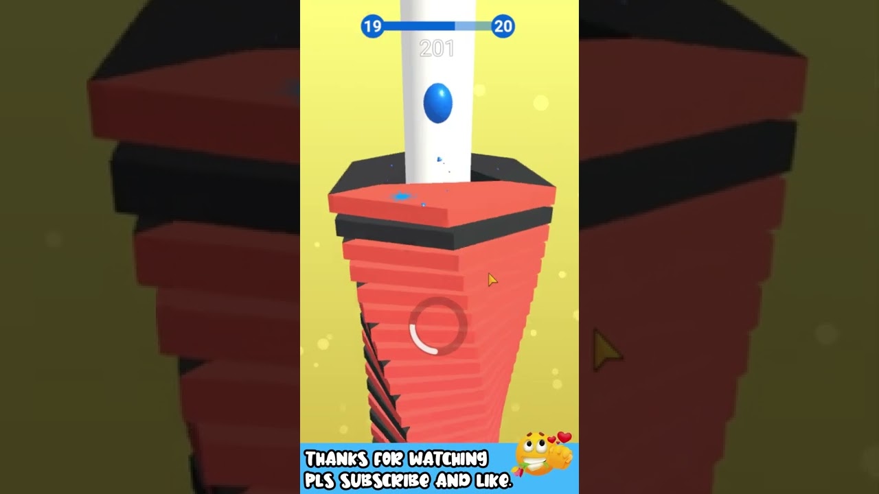 Stack Ball All Levels Gameplay - Level 19 