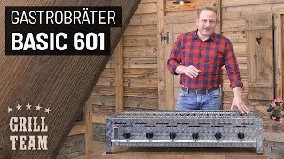 Gastrobräter Basic 601 | Riesen Grill - sehr günstig!  -  Made in Germany | Vorstellung & Test | V2