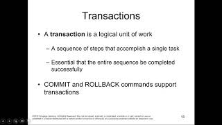 CTS2433: SQL - Chapter 6 Deck Lecture