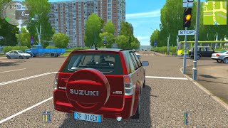 Suzuki Grand Vitara - City Car Driving 1.5.9.2 | Logitech G29 Gameplay screenshot 5