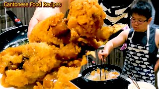 Delicious chinese garlic fried chicken drumstick recipe