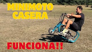 Fabrico Una Mini Moto Con Ruedas De Carretilla Y Motor De Motobomba