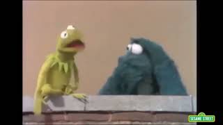 Kermit angry at cookie monster