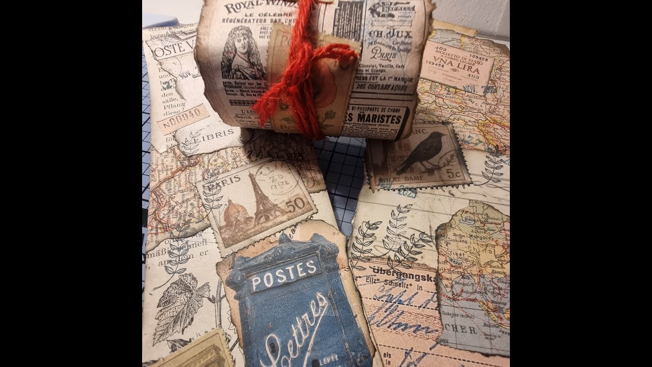 How to use paper scraps to keep them readily available.PRINTABLE FREEBIE Faux Postage Stamps 😍