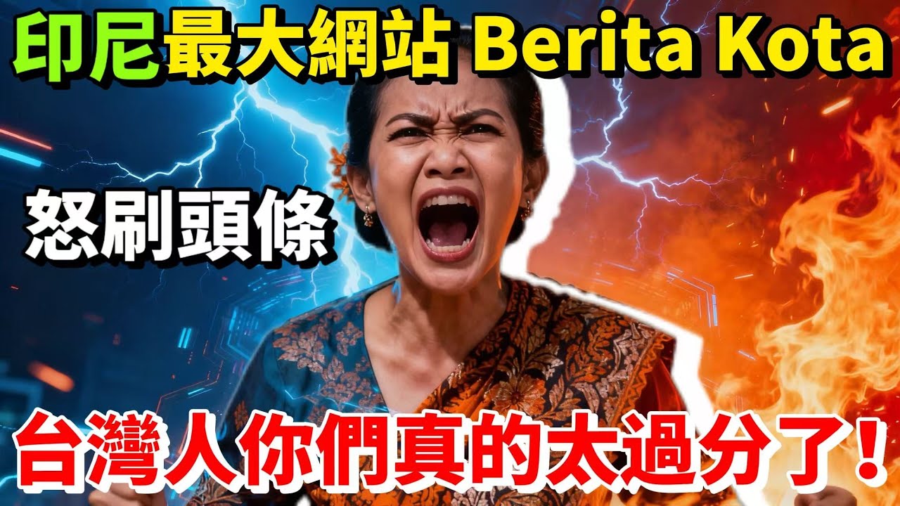 印尼最大的新聞網站發布：《台灣人，你們真的夠了！》