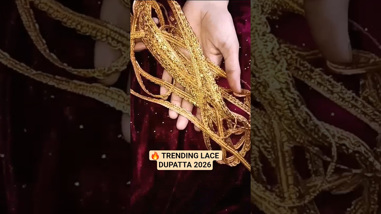 🔥😍Designer Lace Dupatta Make at Home | Simple & Beautiful 