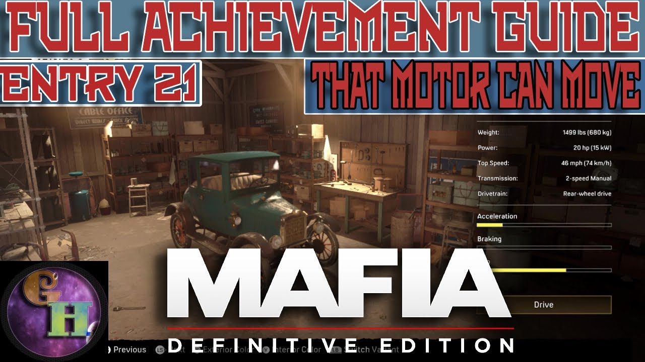MAFIA DEFINITIVE EDITION ACHIEVEMENT GUIDE - THAT MOTOR CAN MOVE