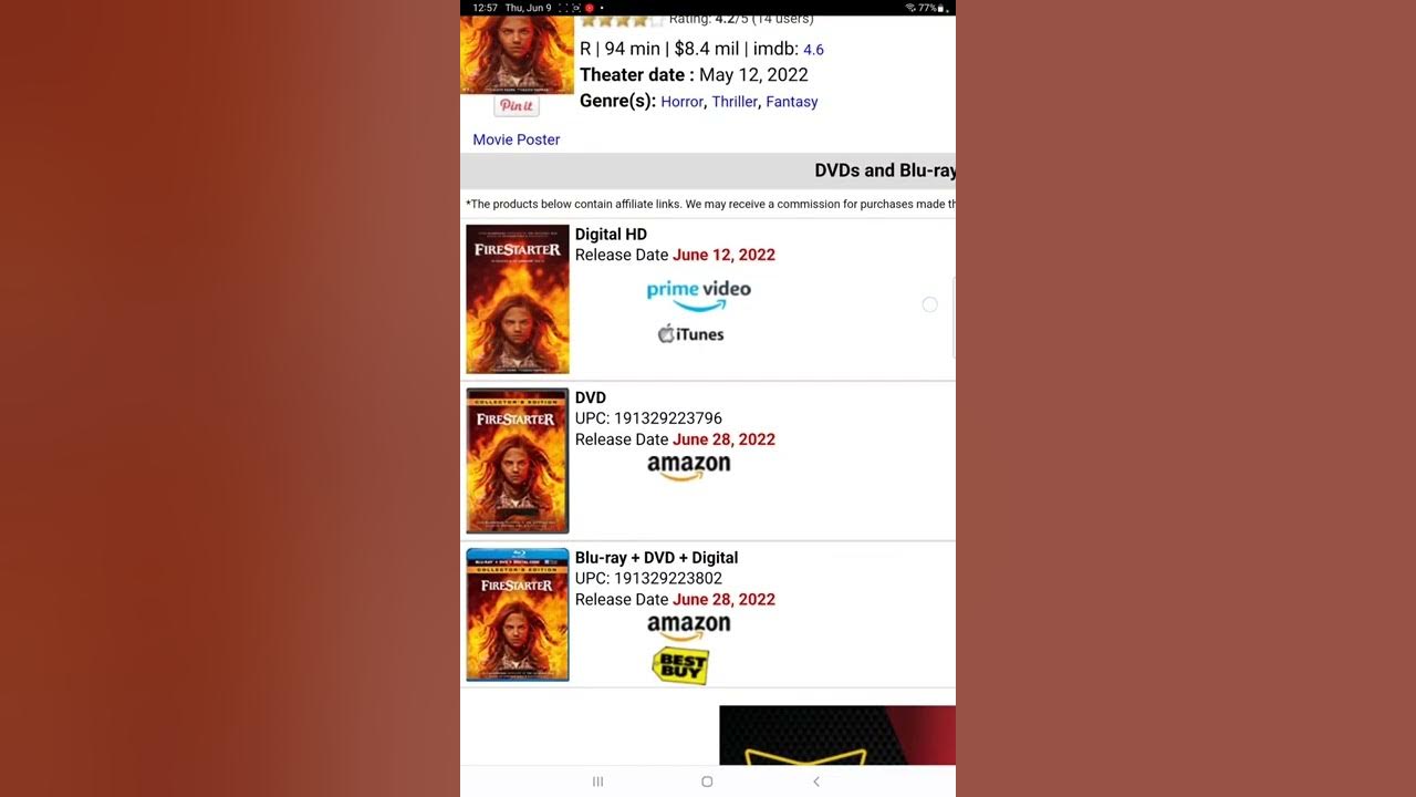 Firestarter Blu ray and DVD release date confirmed YouTube