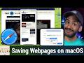 Archiving &amp; Exporting Webpages in Safari - PDFs, PNGs, Page Source, &amp; Web Archive