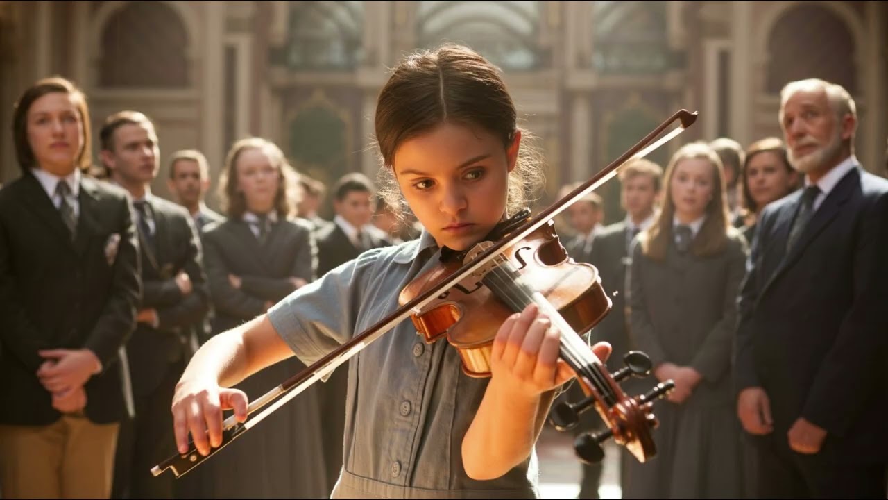 Учительница унижает дочь няни, играя на скрипке… а затем заставляет дрожать весь класс