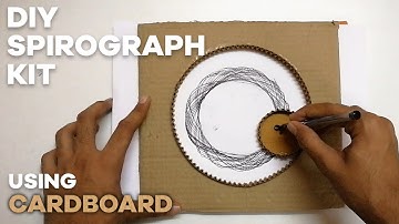 DIY Spirograph Toy using cardboard (Easy)