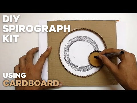 DIY Spirograph Toy using cardboard (Easy)