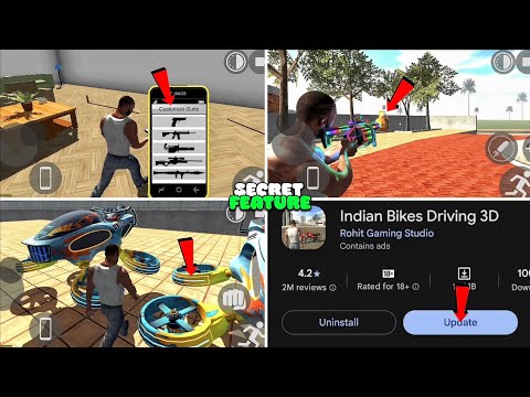 Secret Update Indian Bikes Driving 3d New Features And Cheat Code 2026 | Customize Gun Colour 