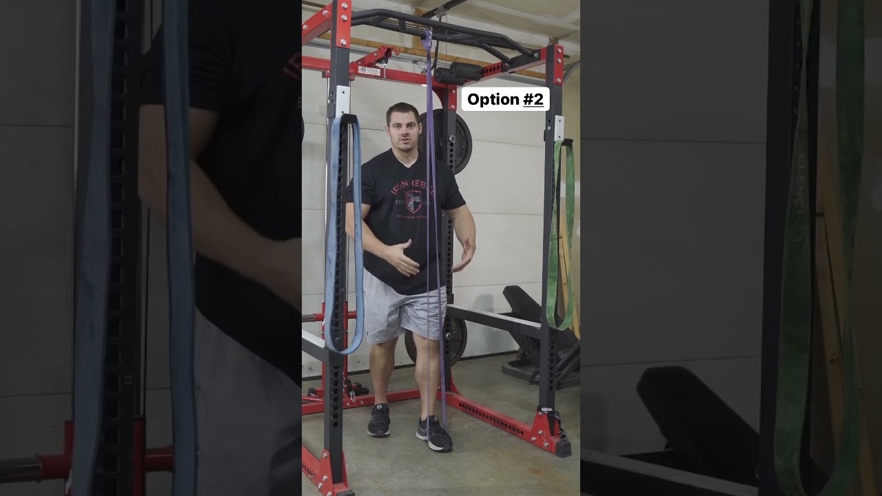 The best assisted pull up setup - performed with resistance bands!