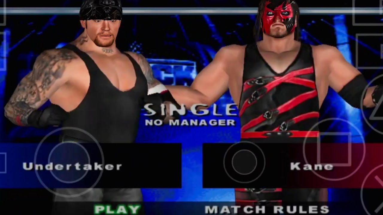 Kane vs undertaker / wwe SmackDownpain All Star mod/ aethersx2 mobile 