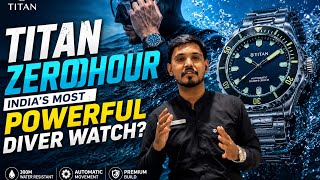🔥 TITAN ZEROHOUR Divers Watch 300m | How To Set The Time ⌚🌊  @titanwatchesindia 