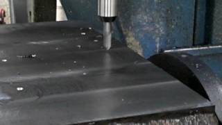 Spot drilling holes on a CNC mill