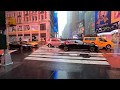 Walking NYC Tropical Storm Fay from Times Square to Flatiron via Broadway (July 10, 2020) - ASMR