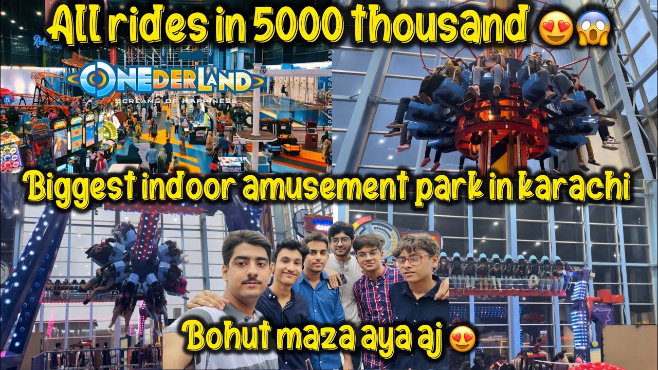 Onederland 😍 Indoor Amusement Park 😍 Lucky One Mall Karachi | bohut enjoy kiya 😍 |Hamza rajput vlogs