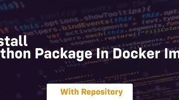 How to Install Private Python Package in Docker image build