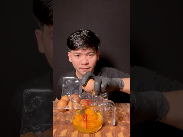 Grilled Eggs 🥚 | #mukbang #amsr #eeg