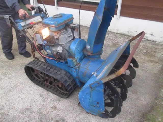 YT875　エンジン　始動確認済 ヤマハ 除雪機 YT875 エンジン始動確認 - YouTube