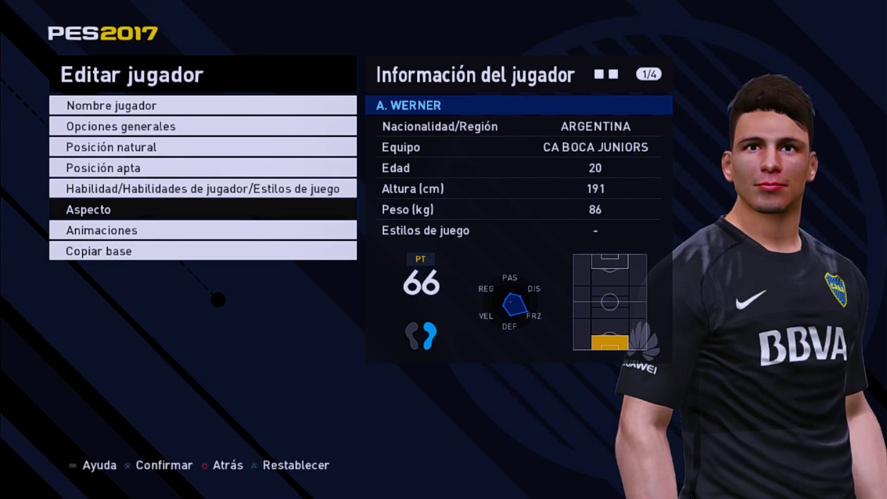PES 2017 / PES 2016 Axel Werner Boca Juniors By  