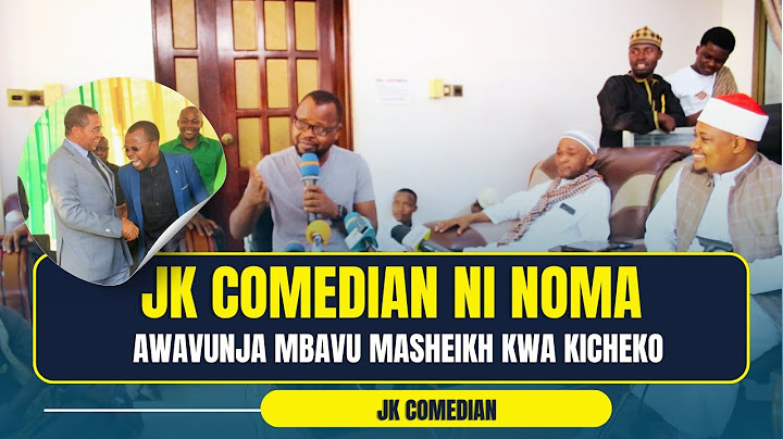 TAZAMA JK COMEDIAN ALIVYOWAVUNJA MBAVU MASHEIKH KWA KICHEKO