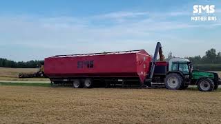 Grain Handling Logistics/ SIMS Mother Bins 130m³ / Harvest/ Koristus ja puhverladu põllul