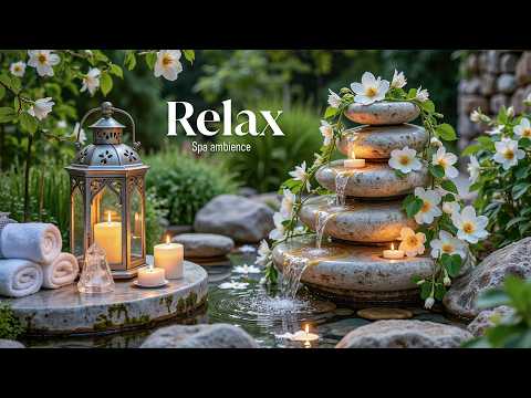Healing Piano Music Calm Your Mind 🌿Water Fountain, Deep Sleep and Stress Relief Music