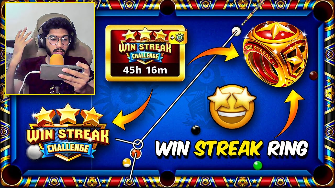 🔥Holiday Win Streak Ring + Cue🔥 | 9500 Cash + Ring Challenge🔥 - 8 Ball Pool