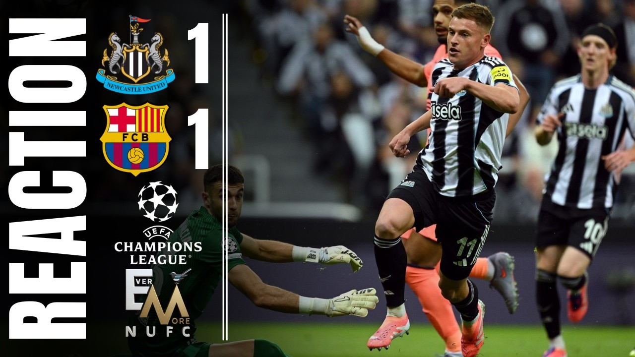 SO CLOSE!! | Newcastle United 1-1 Barcelona | NUFC CHAMPIONS LEAGUE REACTION