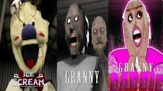 Ice Scream VS Granny Chapter Two VS Barbie Granny Funny Experiment Moments Horror Gameplay screenshot 1