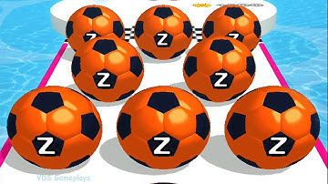 AZ Run - 2048 ABC Runner ! Ball Run Game Levels (141-145) Android iOS Gameplay