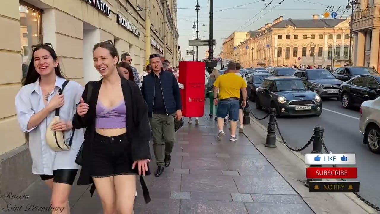 Beautiful and attractive Russian girls , Walking in Moscow | Россия , Санкт-Петербург 🇷🇺