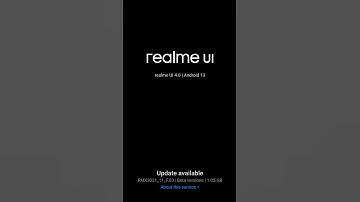 realme UI 4.0 android 13 F-03  update Received #shorts #first