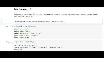 Iris Dataset - Predicting number of clusters -Projects relevant to Machine learning and Data Science