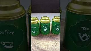 DIY Coffee Sugar Tea Jar Set ☕ Easy & Aesthetic #trending #art