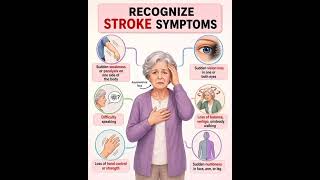Recognize stroke signs early, save a life. 🧠⚠️🚑#StrokeAwareness #FASTSigns #HealthTips #StayAware