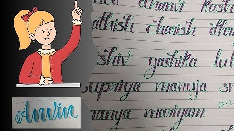 Lets write my subscribers beautiful name in unique way// @artbyvincy