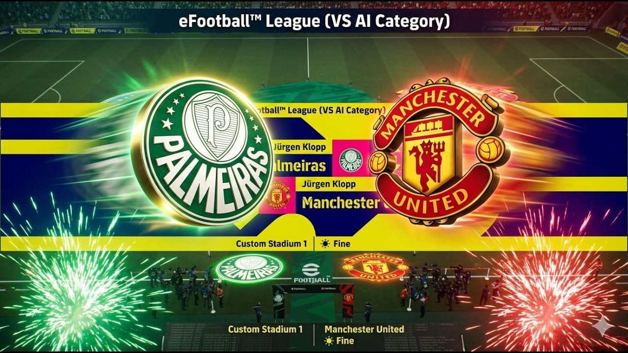 SE Palmeiras (1-4) Manchester United #eFootballLeague - YouTube