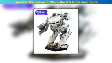 Best MOC BattleTeched Mech Robot Building Block Build Model King Crab Mech Action Figure Battle Rob