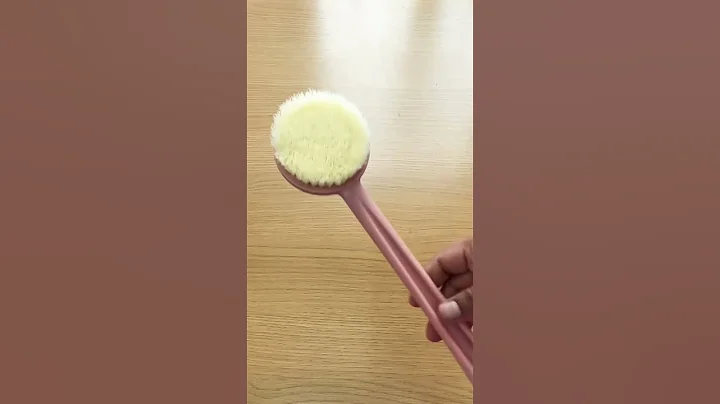1Pc Bath Brush Back Scrubber with Soft Bristles Long Handle Bathing, Spa Body Massage Pink #unboxing