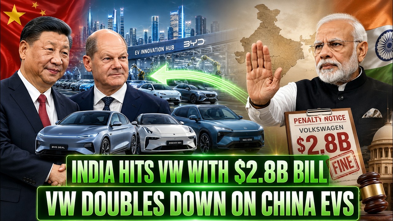 India Fined Volkswagen .8 Billion | Now the German Auto Giant Turns Around and Bets Big on China!
