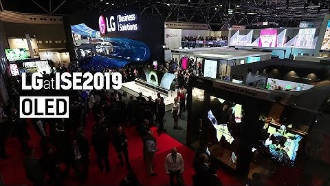 [ISE 2019] LG Booth #1 OLED Signage